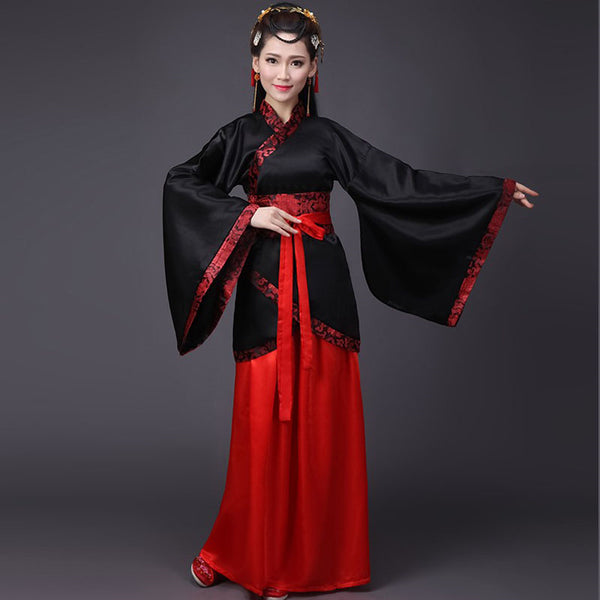 Chinese Traditional Costumes Women Tang Suit Vintage Cheongsam Dress Hanfu Classical Dance Clothes New Year Stage Performance