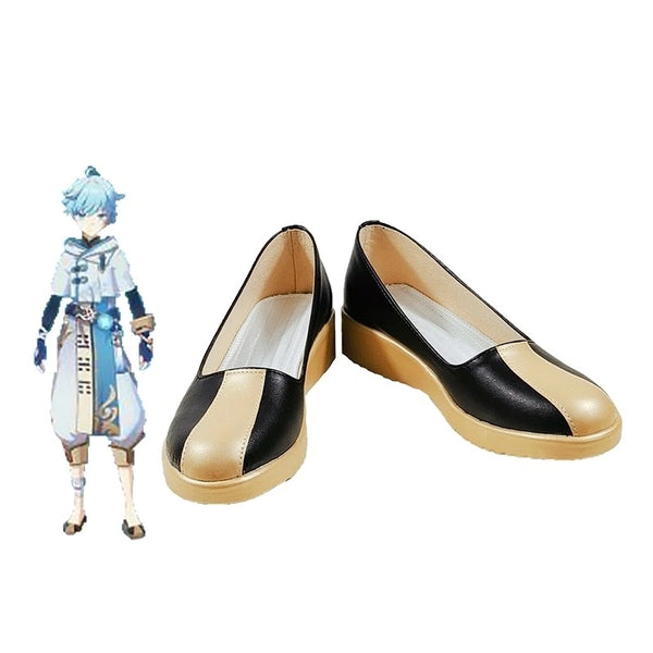 Game Genshing and Impacts chongyuns cosplay shoes male cosplay shoes Halloween
