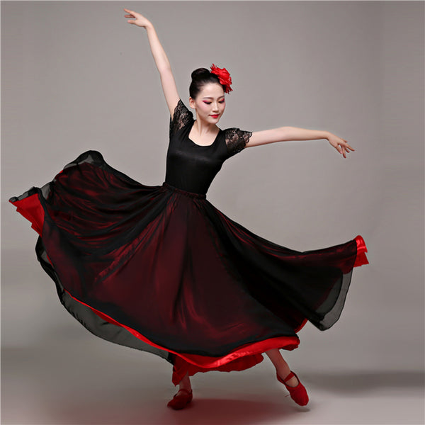 Flamengo 2019 Spanish Flamenco Skirt Belly Dance Costumes Bullfight Festival Ballroom Gypsy Dresses For Women Swing Dress SL1457
