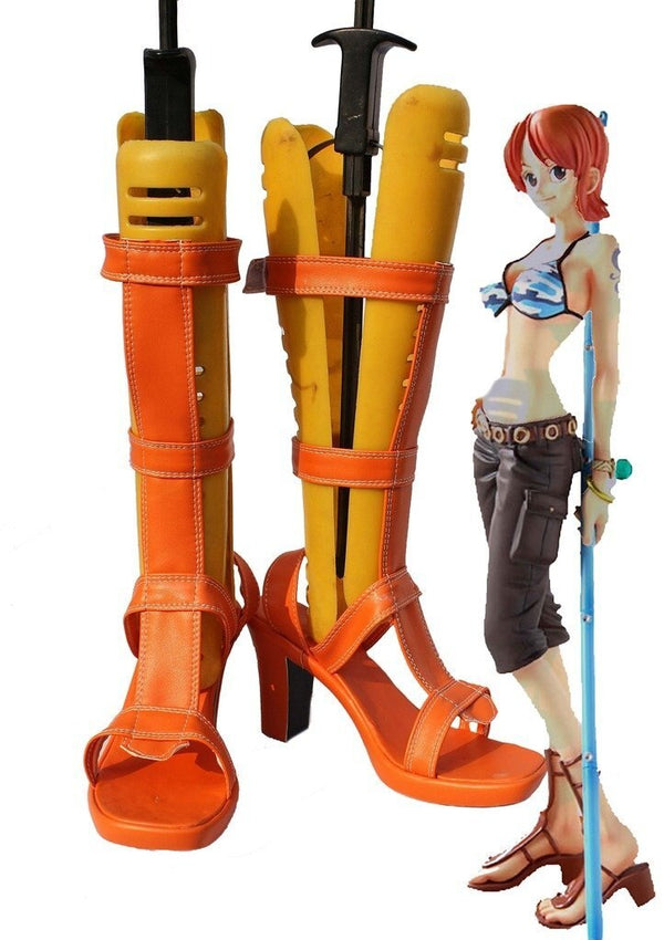 One P Piece Anime Namimi Cosplay Shoes Boots Custom Made