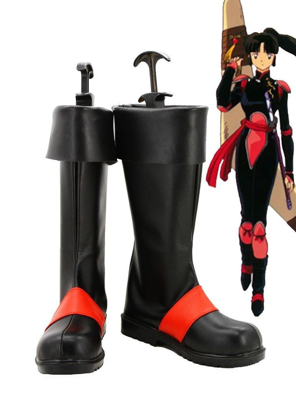 Nuyasha Anime Sango Cosplay Shoes Boots Custom Made