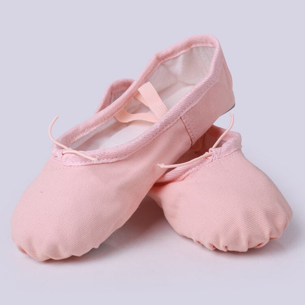 Children Women Cloth Soft Ballet Dance Shoes Leather sole Gym Yoga Dancesport Shoes Girls Gymnastics Slippers Pointe Shoes